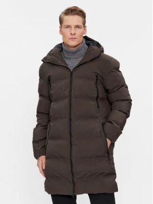 4F Płaszcz zimowy 4FAW23TDJAM246 Khaki Regular Fit