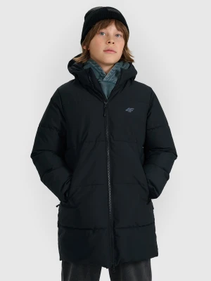 4F Płaszcz zimowy membrana 5000 chłopięcy - czarny 128 (7-8 lat)
