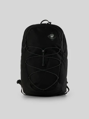 4F Plecak miejski (ok. 23 L) z kieszenią na laptop - czarny Uniwersalny