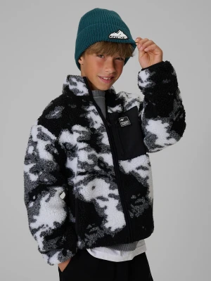 4F Polar loose sherpa chłopięcy - czarno-biały 146 / 152 (10-12 lat)