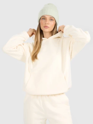 4F Polar loose z kapturem damski - biały XL