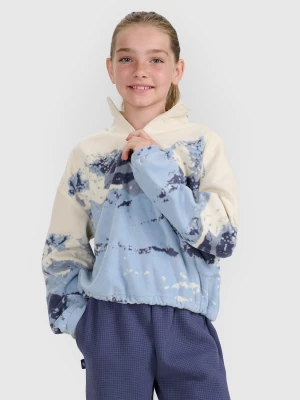 4F Polar oversize z nadrukiem dziewczęcy - multikolor 140 (9-10 lat)