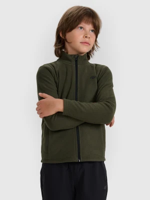 4F Polar regular ze stójką chłopięcy - oliwkowy/khaki 158 (12-13 lat)