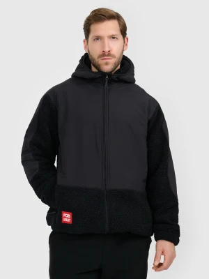 4F Polar sherpa loose z kapturem męski - czarny S