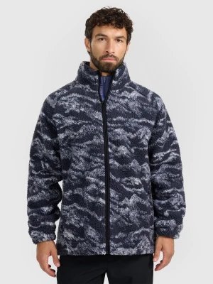4F Polar sherpa oversize ze stójką uniseks - granatowy XL