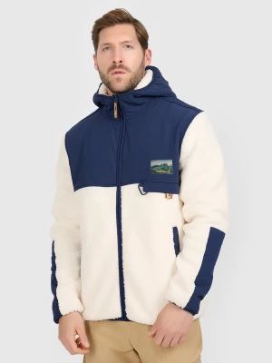 4F Polar sherpa regular z kapturem męski - biały L