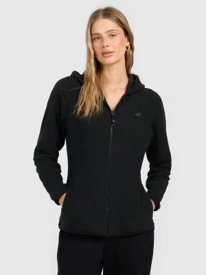 4F Polar slim z kapturem damski - czarny M