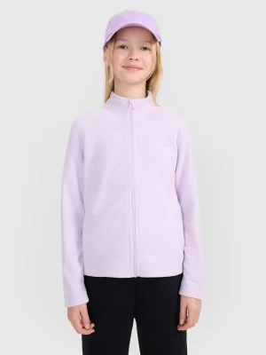 4F Polar slim ze stójką dziewczęcy - fioletowy 122 (6-7 lat)