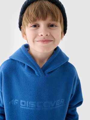 4F Polar z kapturem regular chłopięcy - niebieski 122 (6-7 lat)