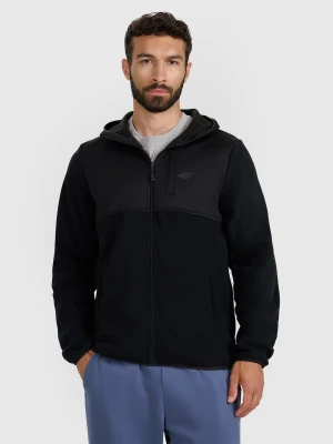 4F Polar z kapturem regular męski - czarny S