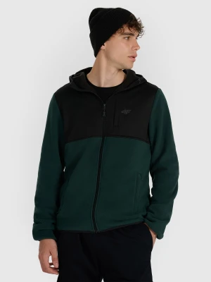 4F Polar z kapturem regular męski - zielony XL