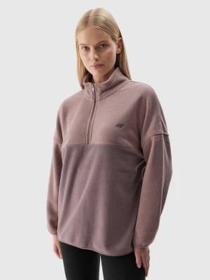 4F Polar ze stójką oversize damski - beżowy XL