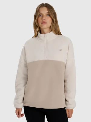 4F Polar ze stójką regular damski - beżowy XL