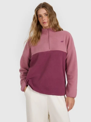 4F Polar ze stójką regular damski - różowy XL