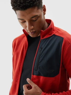 4F Polar ze stójką regular męski - pomarańczowy XXL