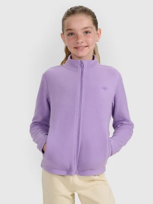 4F Polar ze stójką slim dziewczęcy - fioletowy 122 (6-7 lat)