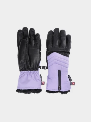 4F Rękawice narciarskie Primaloft Gold membrana 10000 damskie - fioletowe S