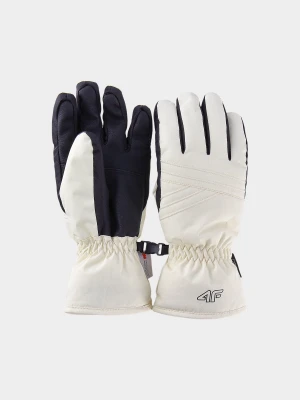 4F Rękawice narciarskie Thinsulate damskie - beżowe XL