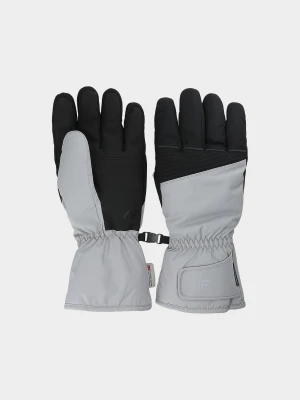 4F Rękawice narciarskie Thinsulate męskie - szare S