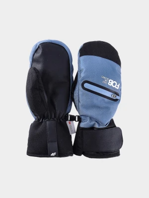 4F Rękawice snowboardowe Thinsulate membrana 10000 damskie - niebieskie S