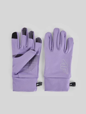 4F Rękawiczki dzianinowe Touch Screen dziecięce - fioletowe L / XL