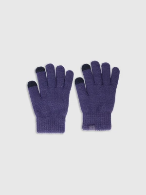 4F Rękawiczki dzianinowe Touch Screen dziecięce - granatowe S/M