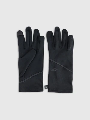 4F Rękawiczki dzianinowe Touch Screen uniseks - czarne S