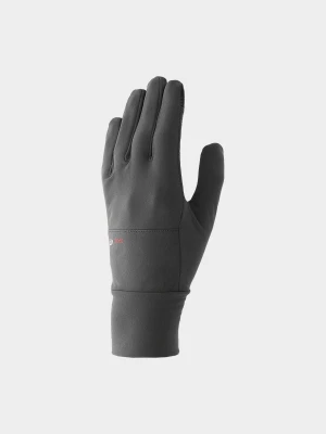 4F Rękawiczki dzianinowe Touch Screen uniseks - szare M