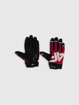 4F Rękawiczki kolarskie uniseks - czerwone M