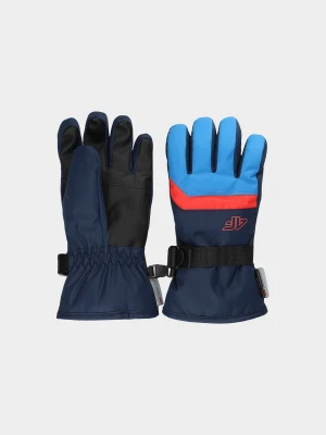 4F Rękawiczki narciarskie chłopięce - niebieskie L