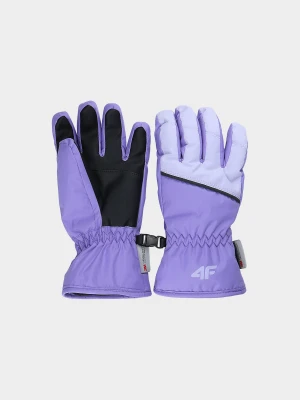 4F Rękawiczki narciarskie dziecięce - fioletowe S