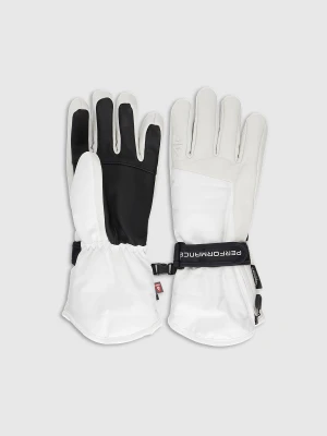 4F Rękawiczki narciarskie Primaloft Gold damskie - białe S