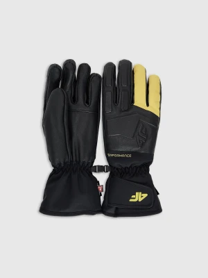 4F Rękawiczki narciarskie skórzane membrana 10000 męskie - multikolor L