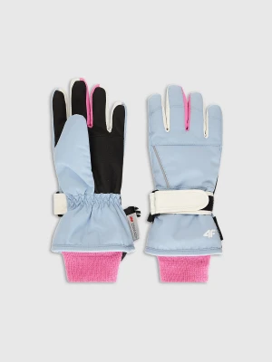 4F Rękawiczki narciarskie Thinsulate dziecięce - niebieskie L