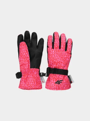4F Rękawiczki narciarskie Thinsulate dziewczęce - multikolor M