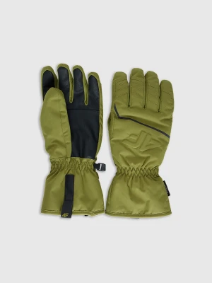 4F Rękawiczki narciarskie Thinsulate z membraną NeoDry męskie - khaki L