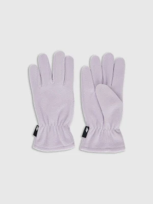 4F Rękawiczki polarowe dziecięce - fioletowe L/XL