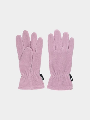 4F Rękawiczki polarowe dziecięce - różowe S/M