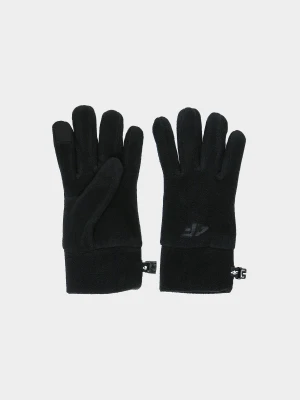 4F Rękawiczki polarowe Touch Screen dziecięce - czarne S/M