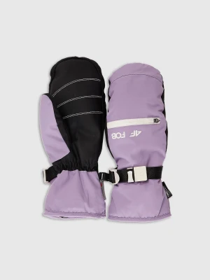 4F Rękawiczki snowboardowe Thinsulate membrana 10000 damskie - fioletowe M