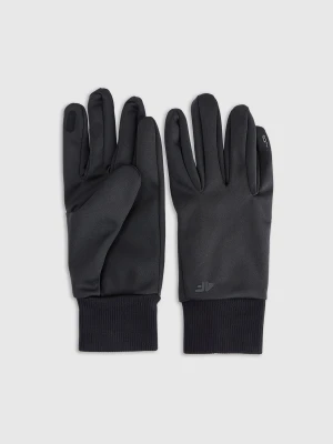 4F Rękawiczki softshellowe Touch Screen uniseks - czarne XL