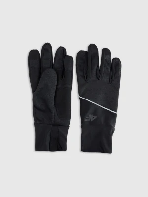 4F Rękawiczki softshellowe Touch Screen uniseks - czarne M