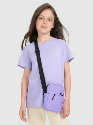 4F Saszetka na ramię dziecięca - fioletowa Uniwersalny