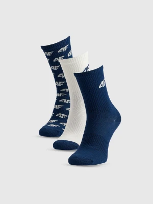 4F Skarpetki casual długie (3-pack) chłopięce - multikolor 32-34