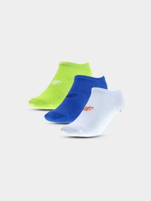 4F Skarpetki casual do kostki (3-pack) chłopięce - multikolor 36-38