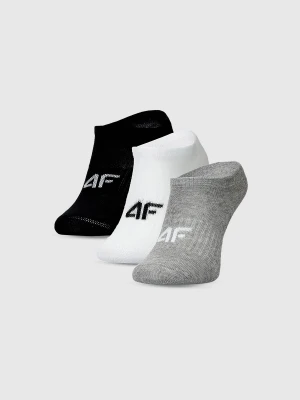 4F Skarpetki casual przed kostkę (3-pack) chłopięce - multikolor 35-37