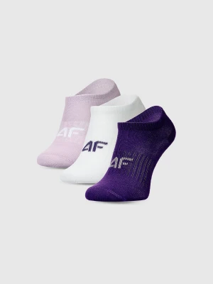 4F Skarpetki casual przed kostkę (3-pack) dziewczęce - multikolor 35-37