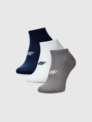 4F Skarpetki casual przed kostkę (3-pack) męskie - multikolor 43-46