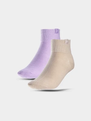 4F Skarpetki casual za kostkę (2-pack) dziewczęce - multikolor 35-37