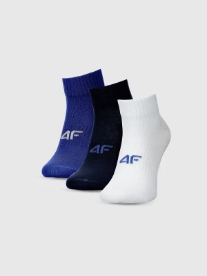 4F Skarpetki casual za kostkę (3-pack) chłopięce - multikolor 35-37